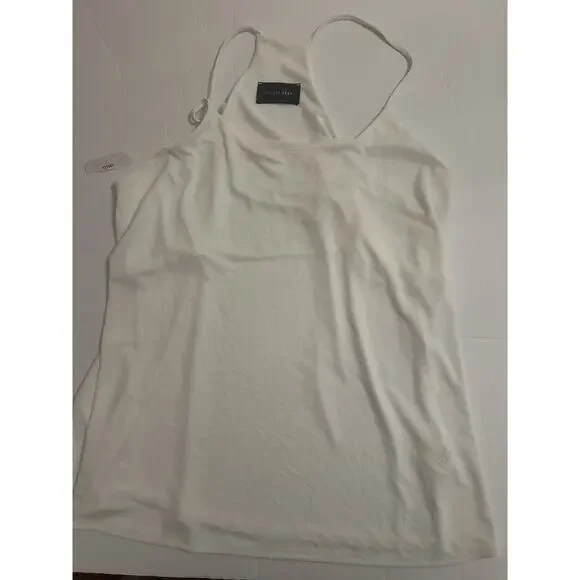 NWT‎ Hudson Grey White Racerback Relaxed Cami Women’s Size Large Tank Camisole - Picture 2 of 10